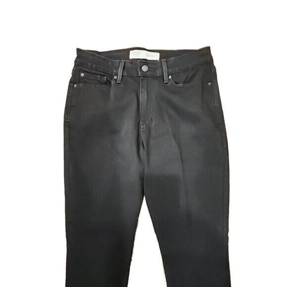 Levi’s Jeans Mid Rise Skinny Signature Black Denim Women's 30 X 28 10 - Picture 2 of 7